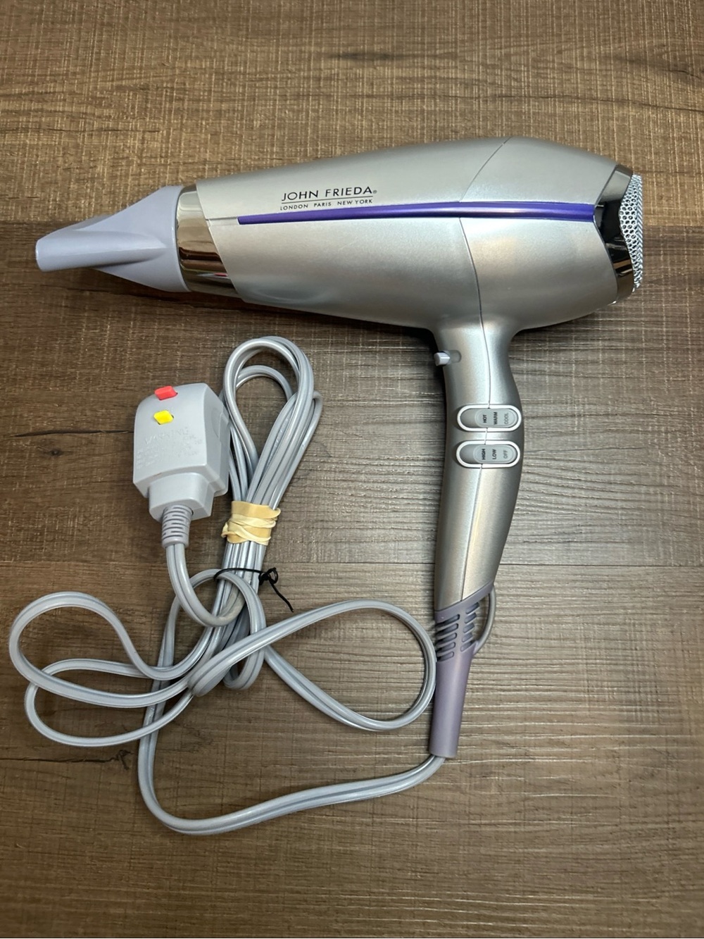 John Frieda Hair Blow Dryer Model JF1R London Paris New York Tested Works